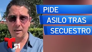 Periodista ecuatoriano secuestrado frente a las cámaras pide asilo en Miami