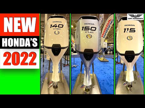 New 2022 Honda Outboards - First Look at 150 HP VTEC, 150 HP VTEC, and 115 HP + Honda Link Marine