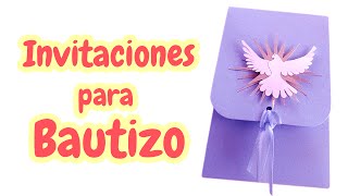40 Invitaciones para Bautizo muy Bellas