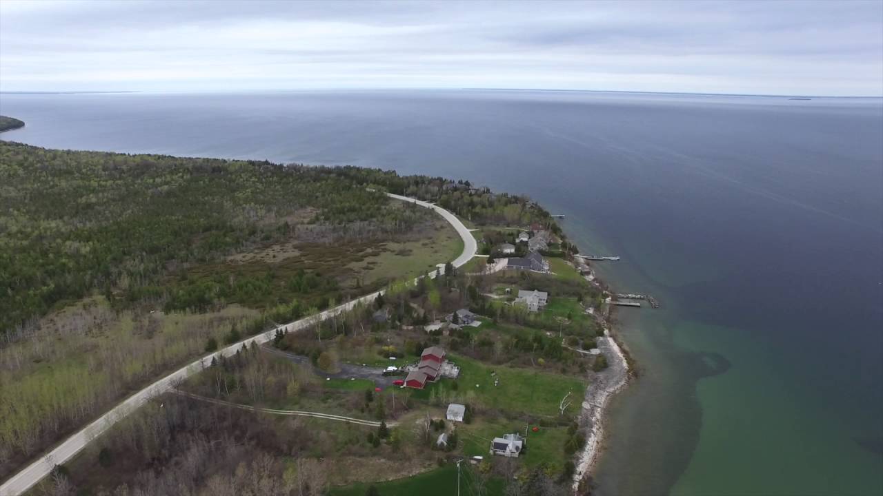 BXL Aerial Horseshoe Bay Park, Door County WI YouTube