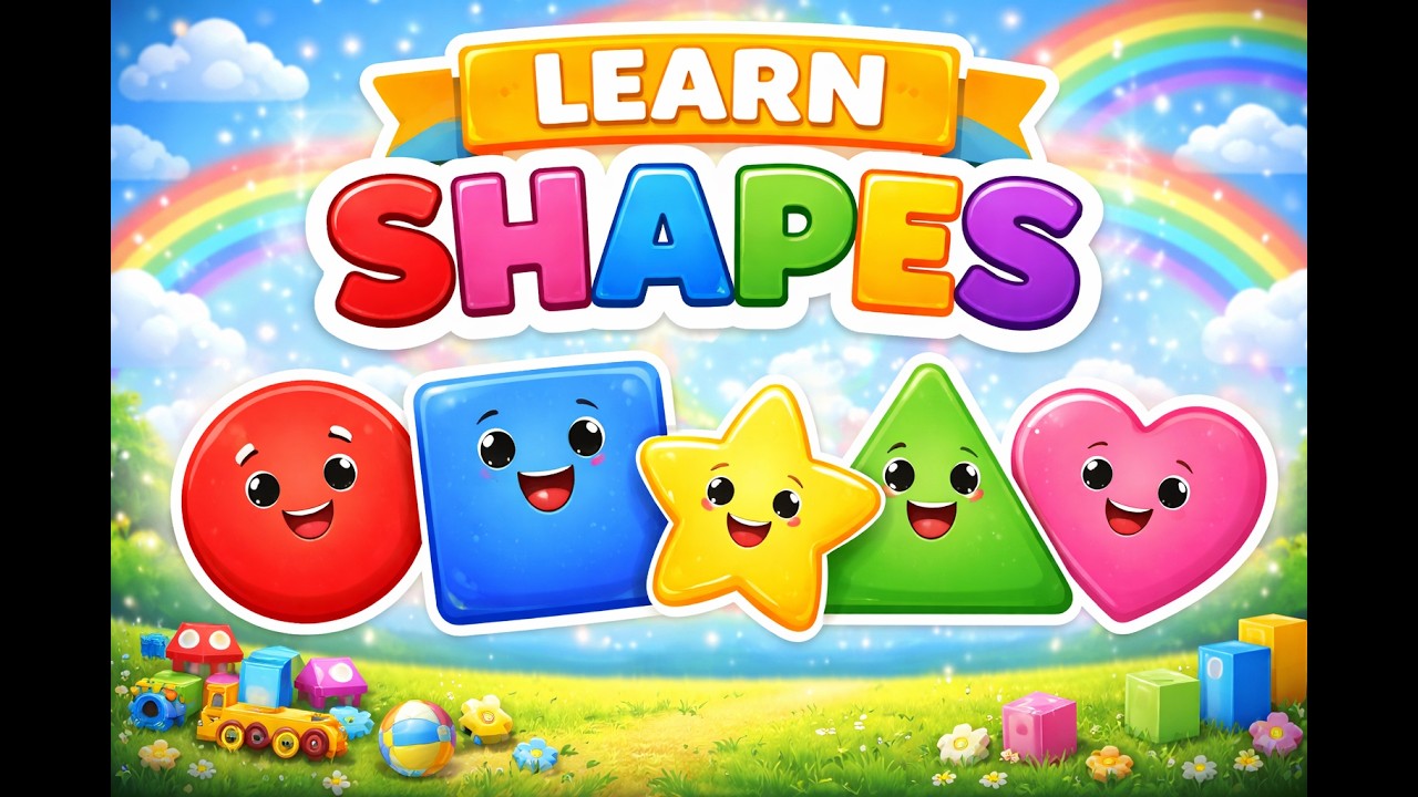 Learn Shapes for Kids 🔺 | Circle Square Triangle Song - YouTube
