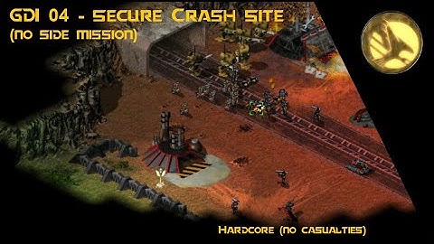 Command & Conquer: Tiberian Sun Hardcore (DEATHLESS) - GDI 04 (No Side Mission) - Secure Crash Site
