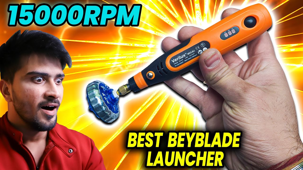 I Made a Launcher From 15000 RPM Drill Machine | How To Make Beyblade ...