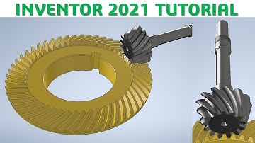 Inventor 2021 Tutorial #190 | Assembly Bevel Gear & Animation Studio | CAD CAM TUTORIAL