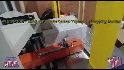 CSTM-200 Fully Automatic Carton Strapping & Taping Machine Combo info@coding-india.com