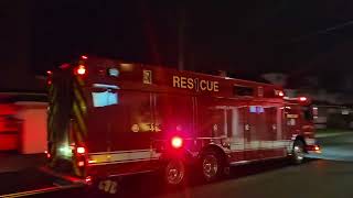 Scranton Fire Rescue 1 Responding To A Structure Fire In South Scranton Iaff 60 Sutphen Code3 Police