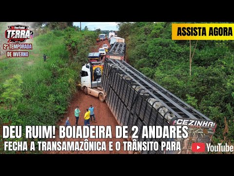 UM RESGATE E UM BLOQUEIO! Carreta Boiadeira Travou Tudo na Transamazônica. 16/04/26