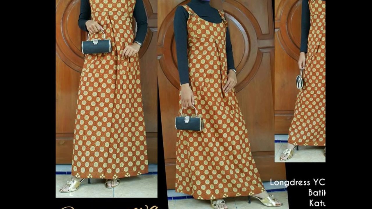 WA 0812 2533 6662 gamis  batik kombinasi  elegan gamis  