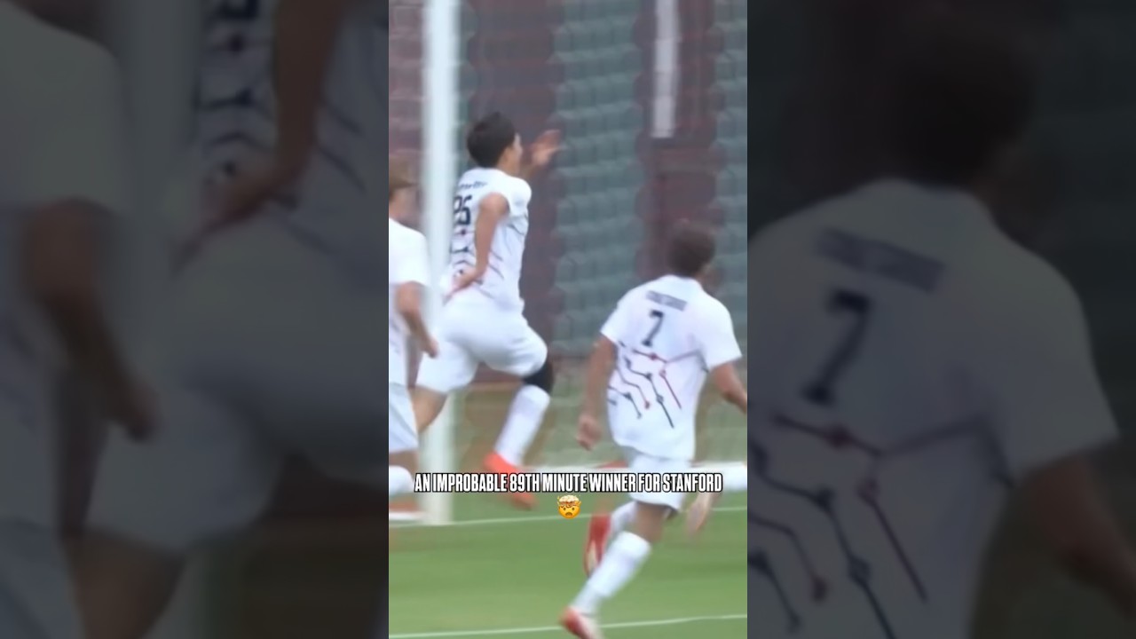 This broke a 0-0 tie between No. 1 and No. 2 in the final 90 seconds 😱 #stanford #collegesoccer