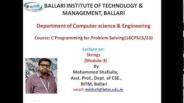 C Strings  - String Input and Output functions