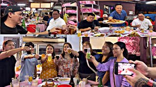 Makan Malam Bersama Team Abun Bilun YouTube Di Johor Bahru Di Sponsor Boss Daripada Kuching Sarawak