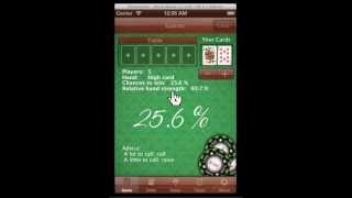 Poker Chances App Demo Video screenshot 1