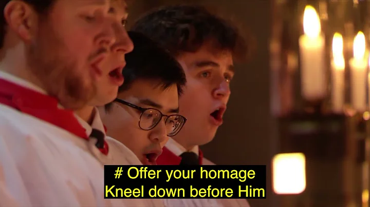 Christmas Carols from King's College 2023 with captions
