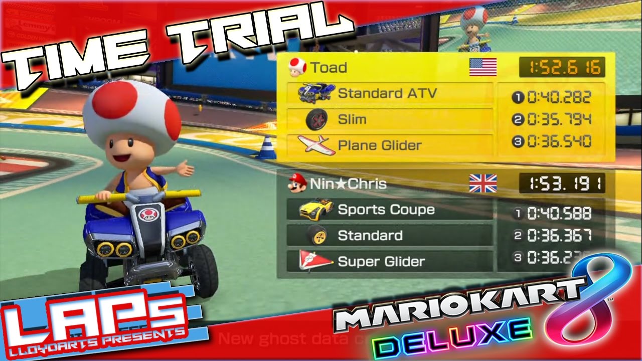 Mario Kart 8 Deluxe Staff Ghost Race Mario Kart Stadium 150cc