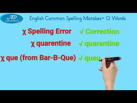 Common Spelling Mistakes-Q-Words | Bank, SSC, CAT/MAT/XAT, MEDICAL, Railway & Other Competitive Exam