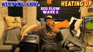 OFF GRID AC & HEATER ecoflow wave 2 | work, couple builds, tiny house, homesteading, offgrid, rv |