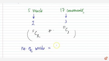 How many different words, each containing 2 vowels and 3 consonants can    be formed with 5 vo