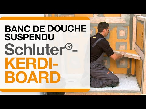 Comment construire un banc de douche suspendu avec des panneaux Schluter®-KERDI-BOARD