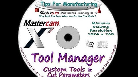 TFM - Mastercam Tool Manager - Custom Tools & Importing Libraries From an .MCX File.