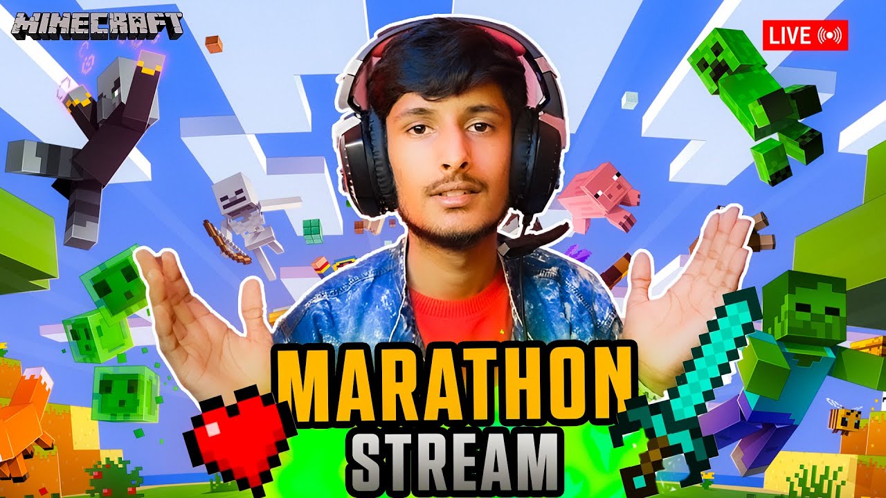 Minecraft Marathon Build MARATHON STREAM #1 | CAN WE BUILD A KINGDOM IN 48 HOURS ON MINECRAFT ...