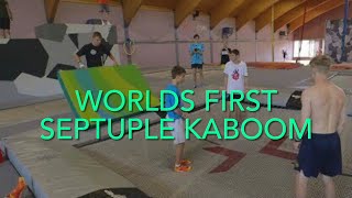 First Ever Septuple kaboom [7 Flips]