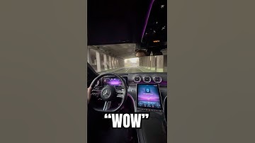 2025 new Mercedes-Benz C Class Tunnel Ambient Lighting Pure Driving! 🔥 #mercedes #luxury #cclass