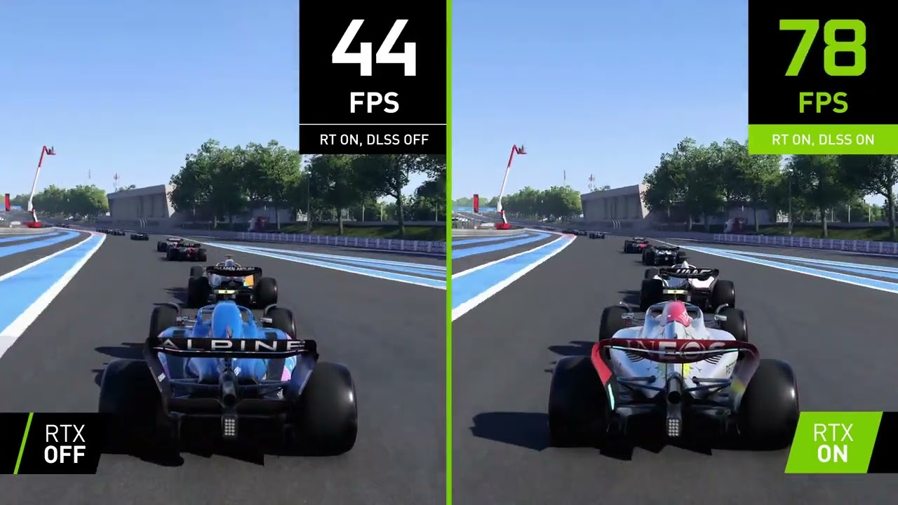 F122 • 4K NVIDIA DLSS Comparison Trailer • PC