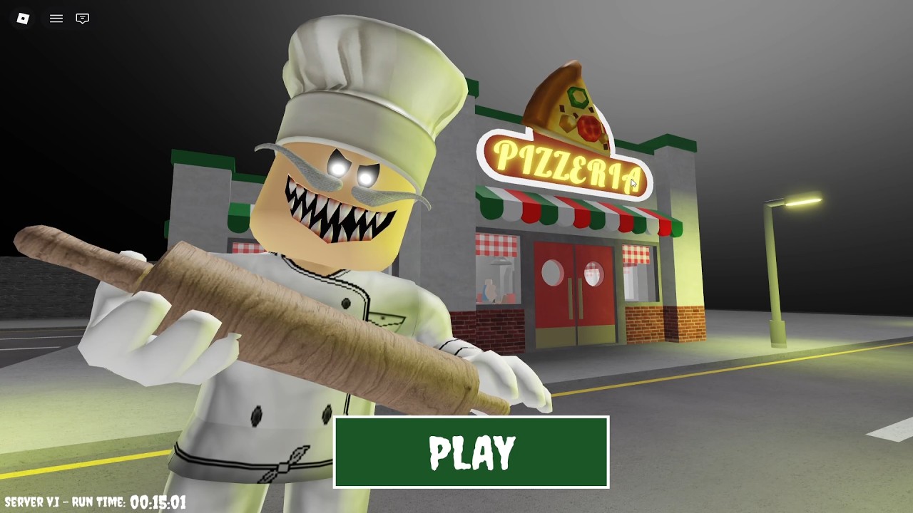Escape Papa Pizza's Pizzeria SCARY OBBY Roblox Gameplay