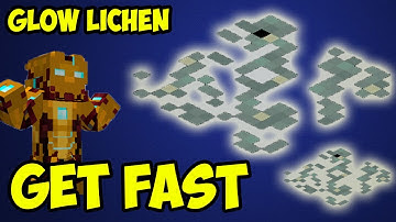 Minecraft How to get & find GLOW LICHEN (EASY)
