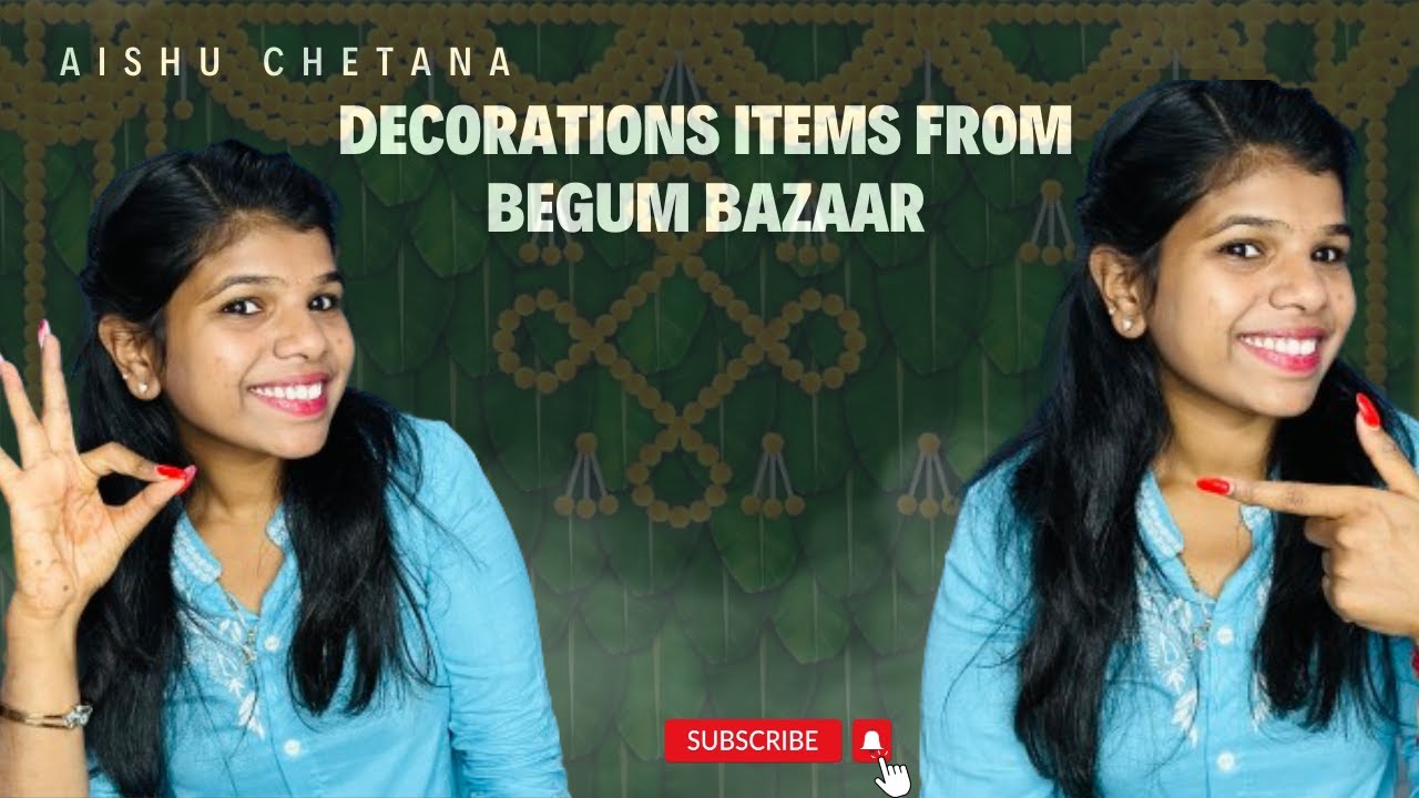 decor items from begum bazaar pelli saamanalu telugu vlogs