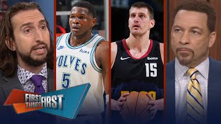 Nuggets win, Celtics squander chance \& BUD list motivates Anthony Edwards | NBA | FIRST THINGS FIRST