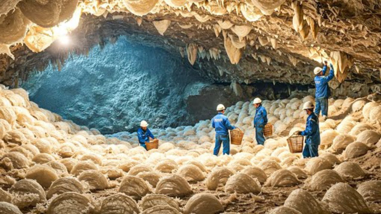 أغلى من الذهب | millions of swiftlet raised to harvest | birds nest