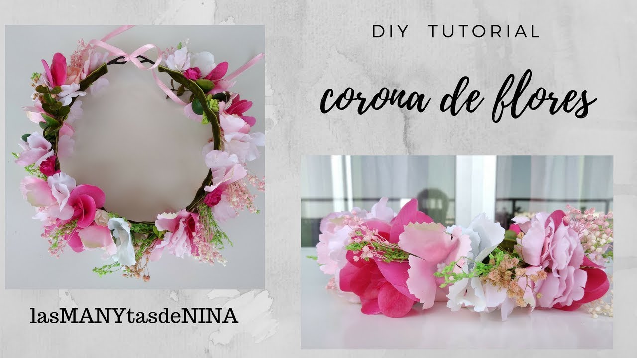 TUTORIAL DIY CORONA DE FLORES