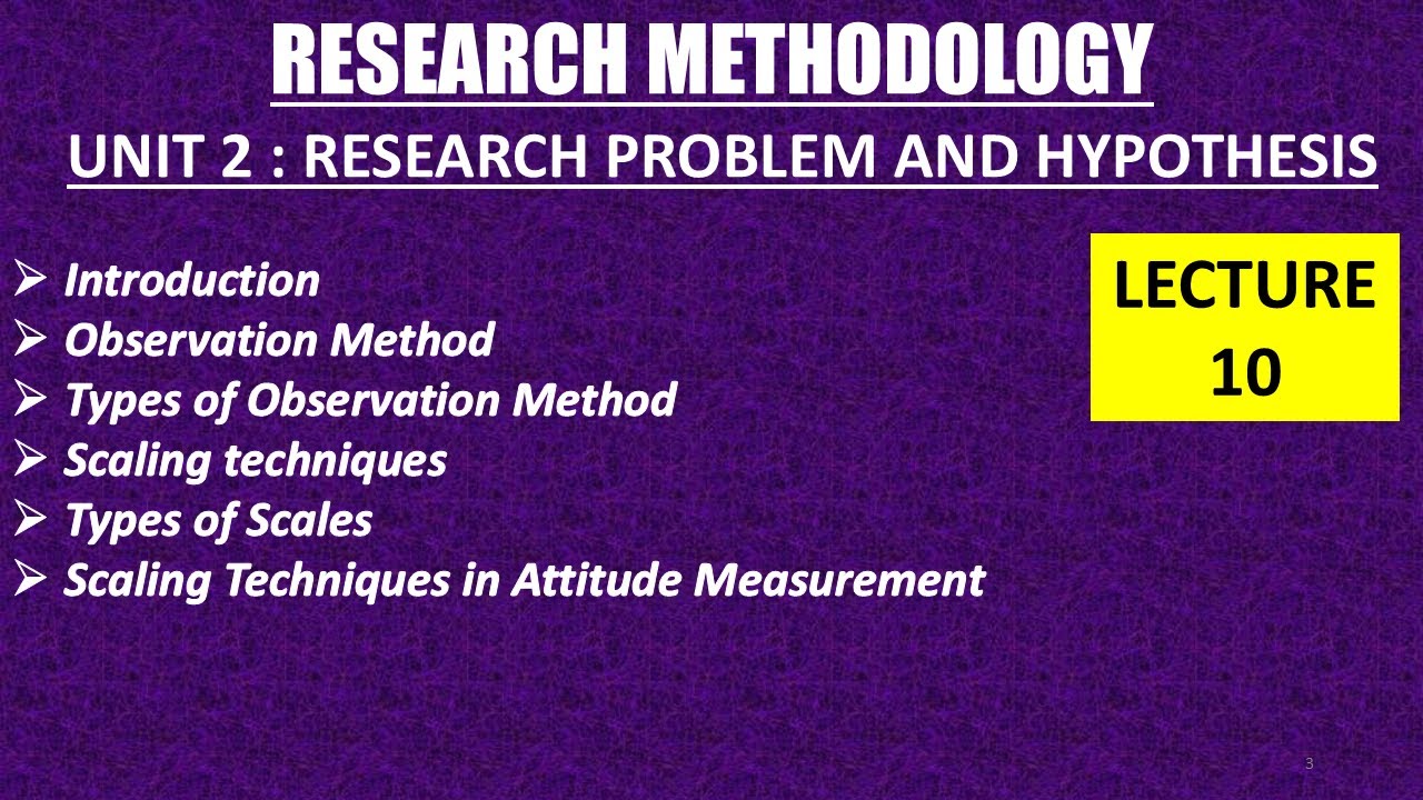 Unit 03 - RESEARCH METHODS  (Part 10) | Complete Research Methodology Course | PDF included