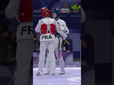 😥Déception pour le clan français avec l’élimination expéditive de Magda Wiet-Hénin... #paris2024