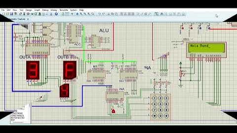 Simulación de una Computadora Básica de 4 bits en Proteus