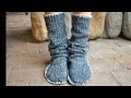 Как сшить Теплые домашние тапочки своими руками из свитера