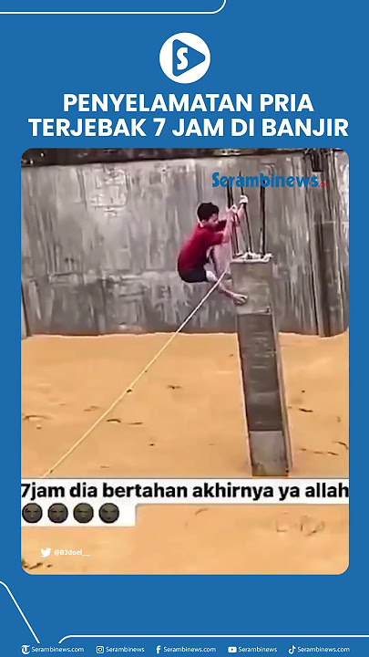 Detik-Detik Penyelamatan Pria Terjebak 7 Jam di Banjir Aceh Tamiang