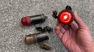 A look at: Old vintage rear cycle lights.