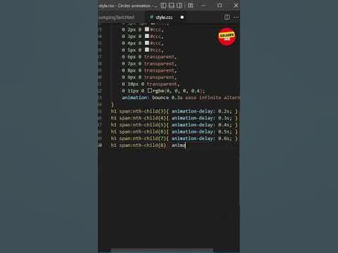 Awesome Jumping Text 🔥😲 | HTML CSS #shorts - YouTube