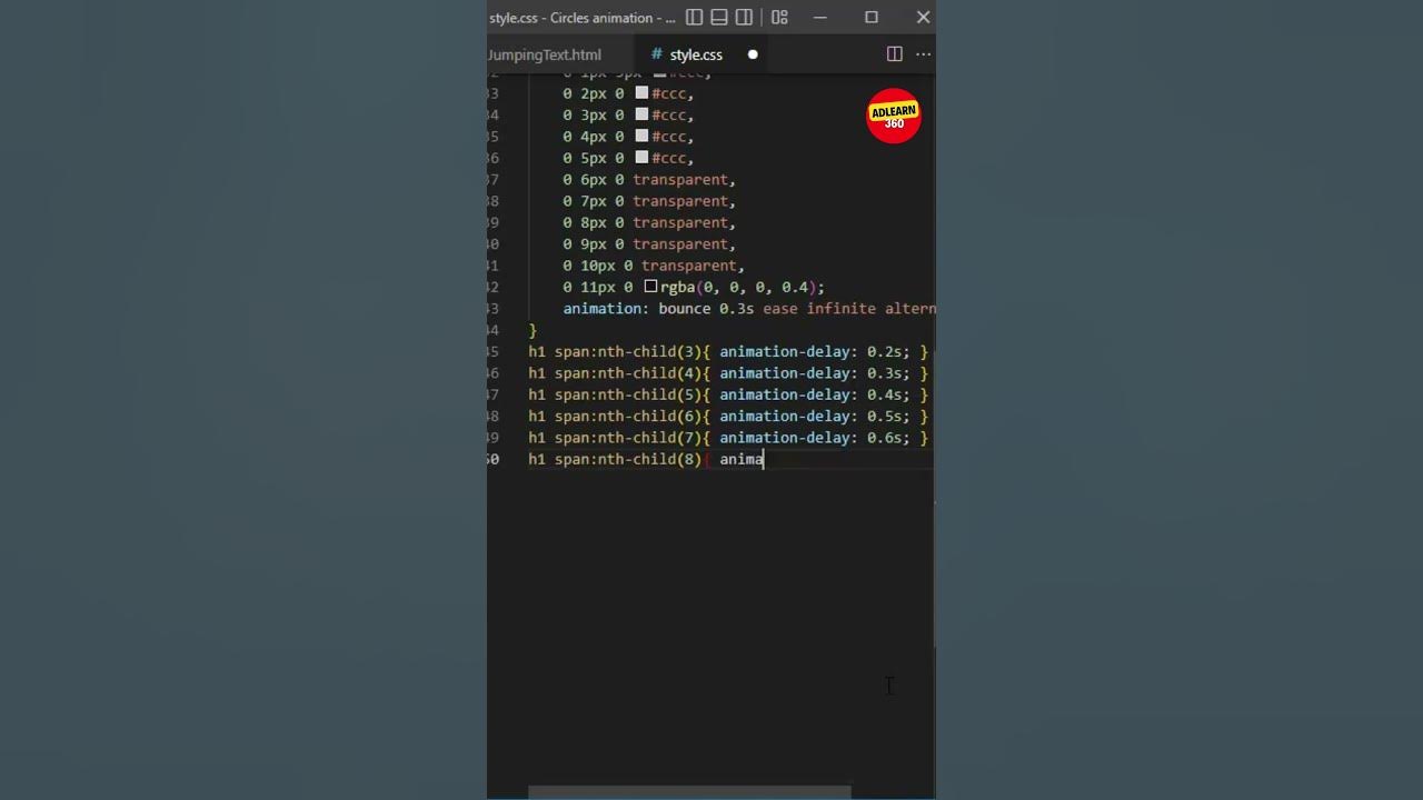 Awesome Jumping Text 🔥😲 | HTML CSS #shorts - YouTube