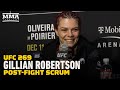 Gillian Robertson Reacts To Eye Gouges, Submission Win Over Priscila Cachoeira | UFC 269