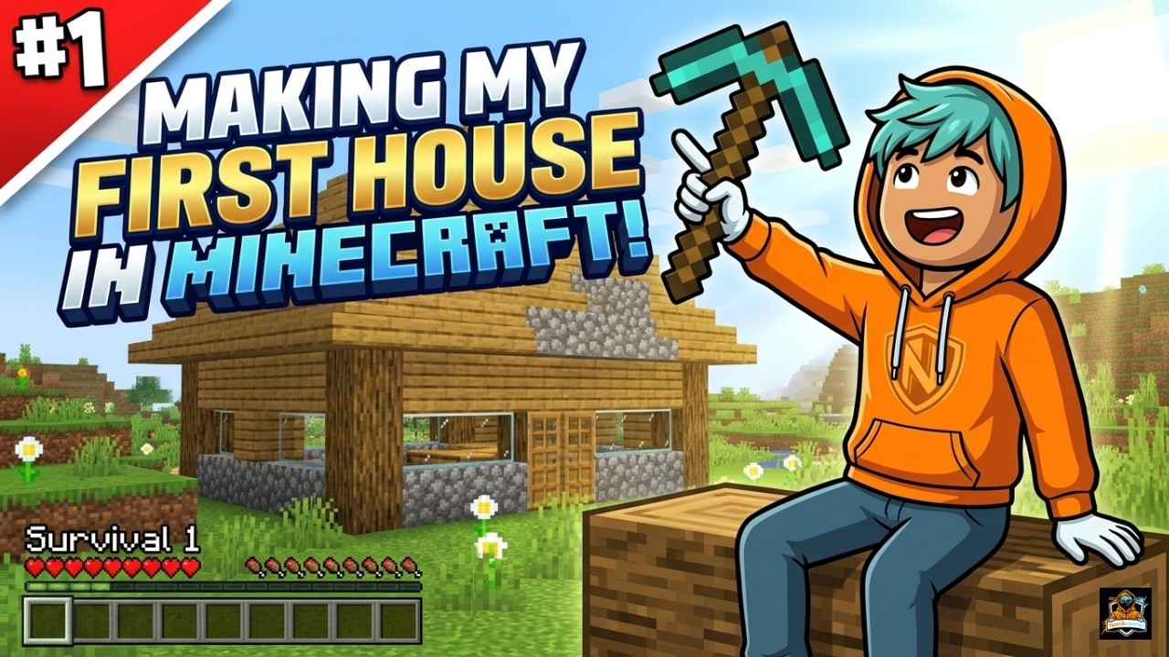 MAKING MY FIRST HOUSE | MINECRAFT GAMEPLAY #1 - YouTube