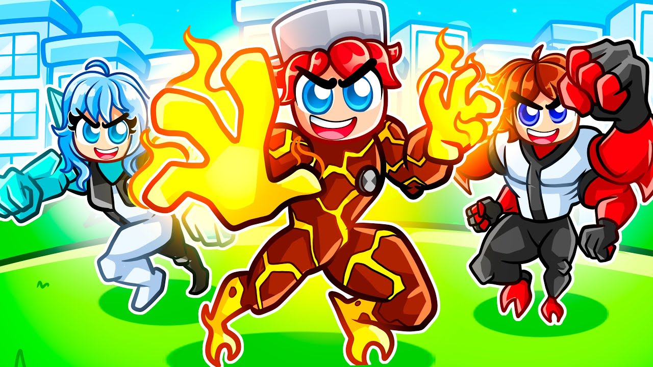 Having a BEN 10 Family in Roblox!