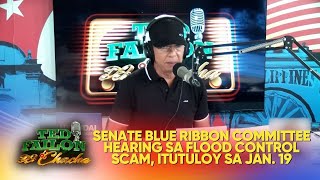 Pagdinig Ng Senate Blue Ribbon Committee Sa Flood Control Anomaly, Ipagpapatuloy Sa Jan. 19