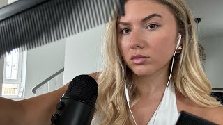 Asmr- Gently Brushing Your Face With A Comb And Giving You Attention  [english]