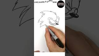How To Draw FNF MOD Sonic EXE V2 - You can't run - Step by Step #drawing #fnf #fnfmod #howtodraw