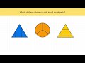 Identifying Equal Parts in Shapes