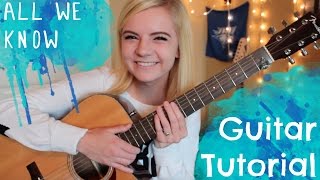 all we know - the chainsmokers ft. phoebe ryan | guitar tutorial + fingerpicking