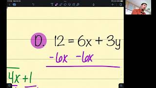 1.4 Rewriting Equations and Formulas